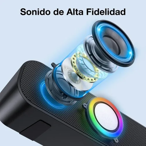Vista 4 de Parlante Inalambrico Bluetooth Hasta 6 horas De Musica Barra De Sonido Original 1Hora