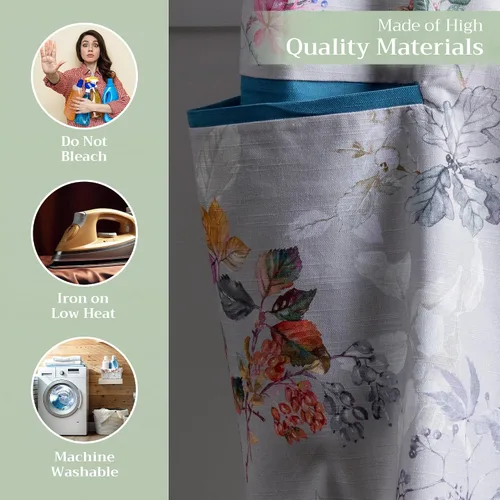 Vista 1091 de Maison d' Hermine Delantales para mujer con bolsillo, 100% algodón (27.50 x 31.50 pulgadas)