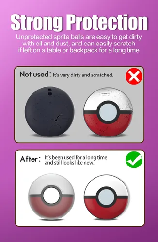 Vista 4 de Funda de silicona para Pokémon GO Plus + 2023, funda protectora suave para Pokémon GO Plus con correa para la muñeca