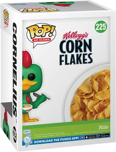 Vista 3 de Funko Pop Ad Icons: Kellogg's - Corn Flakes, Cornelius Corny Rooster - Figura de vinilo coleccionable - Idea de regalo - Producto Oficial - Juguetes
