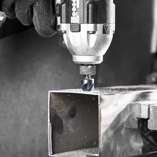 Vista 7 de toolant Broca Avellanadora de Cobalto Noir-Ti de 1/2" (Pro), Recubierta con Nitruro de Aluminio y Titanio con Vástago Hexagonal de Cambio Rápido