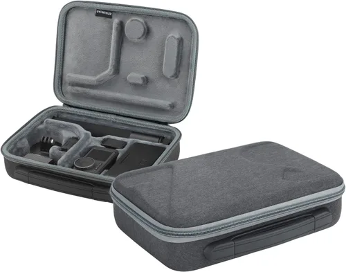Vista 8 de Action 3 Funda para DJI Osmo Action 3 Cámara Bolsa Accesorios Cubierta Protectora para Varilla de Extensión Baterías Adaptador Base Tornillos Cordón