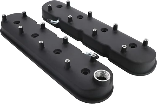 Vista 4 de LS - Cubiertas de válvula de aluminio fundido con soportes de bobina compatibles con Che-vy Small Block V8 293 325 346 364 376 427 LS1 LS2 LS3 LS6