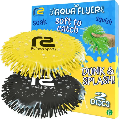 Vista 6 de Disco volador de agua suave para niños – ¡Rocea agua mientras vuela! Divertido juguete de agua de verano para playa, piscina, camping, lago, regalos