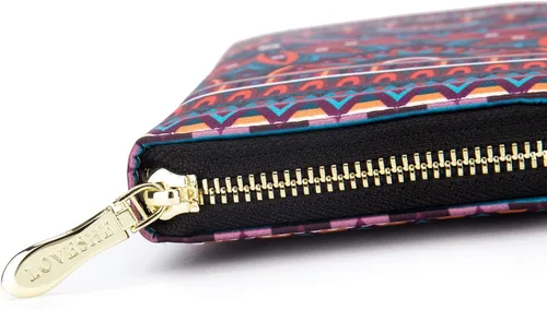 Vista 191 de Cartera de mano para mujer, estilo bohemio, con RFID, elegante, espaciosa con correa para viajes, capacidad para tarjetas, teléfono, dinero