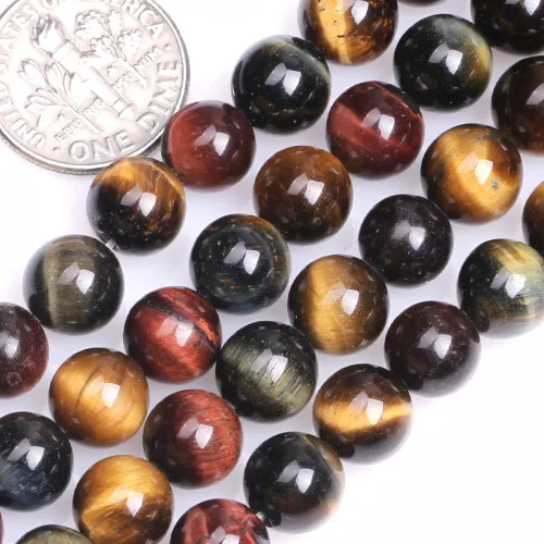 Vista 77 de GEM-Inside Cuentas Sueltas de Piedras Preciosas de Ágata Azul Bandeada Natural de 6mm Cuentas Redondas de Piedra de Energía para Hacer Joyas 15