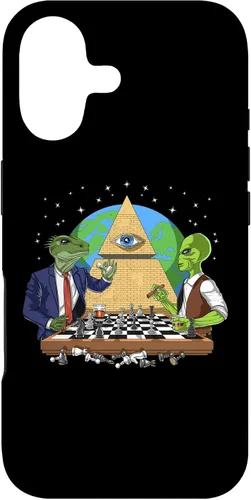 Vista 32 de Funda para iPhone 14 Pro Alien Illuminati Conspiracy Theory All Seeing Eye Aliens