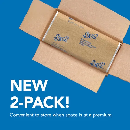 Vista 4 de Scott Professional Toallas de papel multipliegues, 2 paquetes x 250 hojas (60055) Universal, Standard Tier, Absorbency Pockets, White, Compact