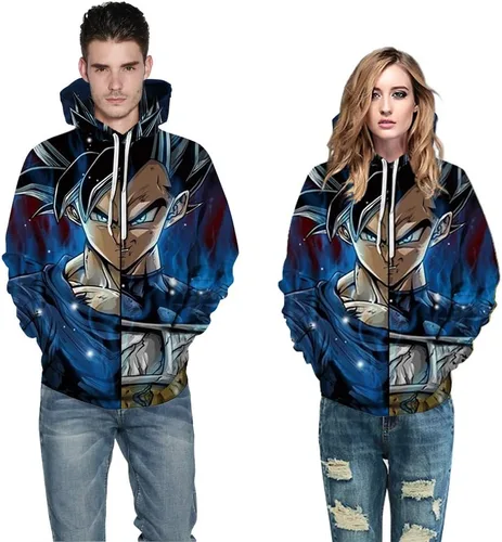 Vista 3 de Plustrong Sudaderas con capucha unisex en 3D para Halloween y Navidad
