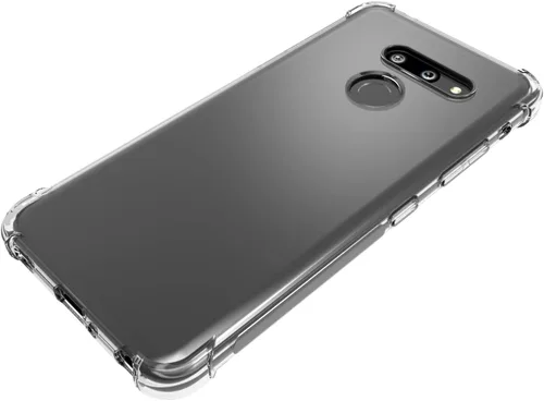 Vista 4 de USTIYA Funda para LG G8 ThinQ Clear TPU Cuatro Esquinas Cubierta Protectora Transparente Suave