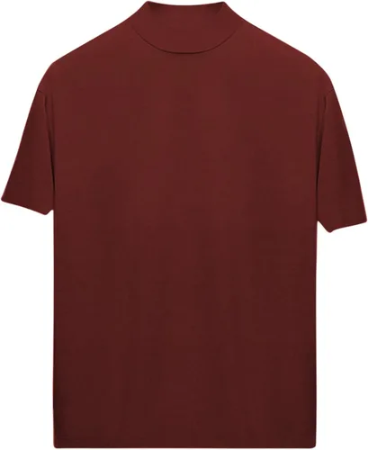 Vista 3 de Camisetas de manga corta con cuello alto falso para hombre, ajustadas, ligeras, básicas, térmicas