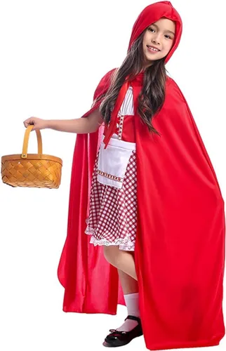 Vista 2 de Disfraz de capucha roja para bebé, niña, princesa, cumpleaños, disfraz de Halloween