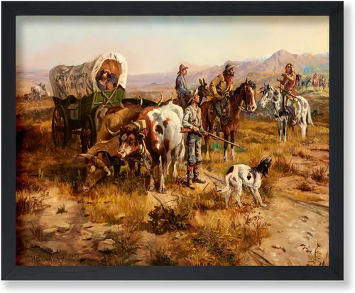 Vista 18 de Poster Master Póster vintage de The Lookout, estampado retro de vaquero, arte occidental, arte del salvaje oeste, arte de equitación, regalo