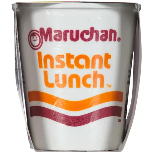 Vista 5 de Ramen - Sopa instantánea de fideos Ramen con sabor a taza de pollo y carne de res, comida rápida, sabrosa y conveniente", King Combo QR Code paquete