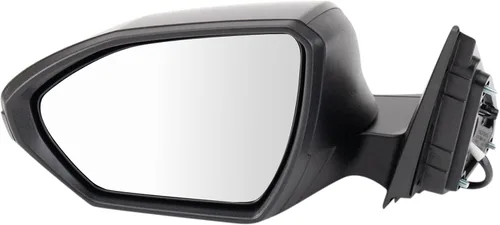 Vista 6 de TRQ Espejo eléctrico para el lado del conductor, plegado manual, pintura negra suave a juego, compatible con Hyundai Santa Cruz Tucson 2022 2023