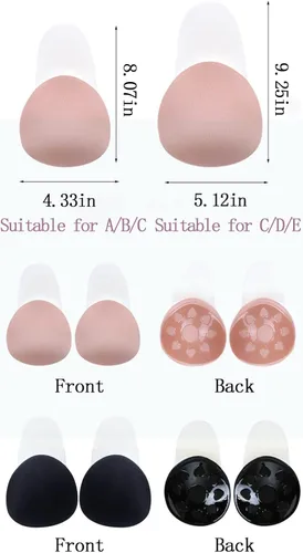 Vista 2 de Strapless Backless Invisible Sticky Lift up Bra for Women, Breast Lift Tape Reusable Push Up Adhesive Bra