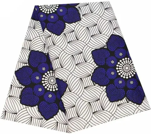 Vista 13 de HollandaisWax Tela africana 6 yarda impresa tela africana Ankara tela de cera para vestido de fiesta 6681NEWa