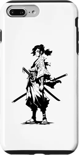Vista 9 de Funda gráfica japonesa para iPhone 14 Kawaii Manga Samurai Anime Ninja