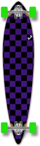 Vista 13 de Yocaher patineta, longboard de pintail pintado punked Negro