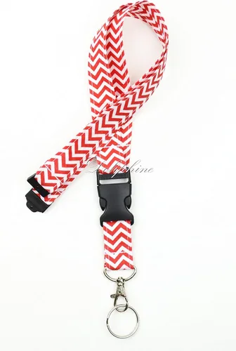 Vista 7 de Breakaway Wave - Cordón de tela para cuello Chevron con hebilla desmontable (aguamarina)