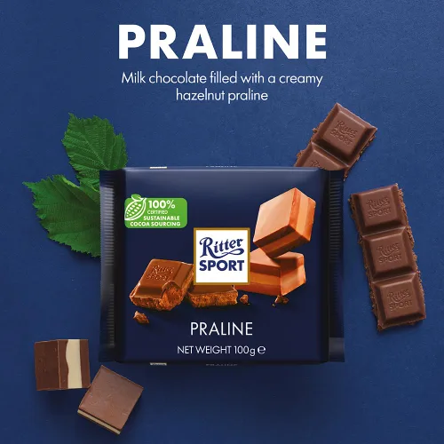 Vista 2 de Ritter Sport Turrón - Paquete de 3