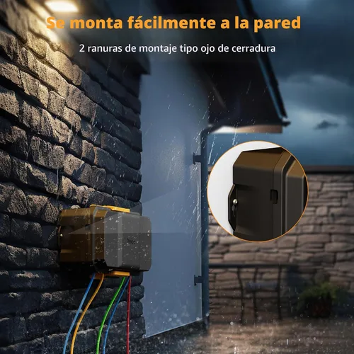Vista 6 de Diivoo - Cubiertas para cables de extensión para exteriores, caja eléctrica impermeable