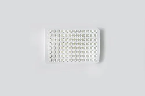 Vista 9 de Placas PCR de 0.0 fl oz de 96 pocillos, sin faldón, placa PCR de polipropileno transparente, 10 placas de tubos de pared ultrafinos, sin ADNasa/RNasa
