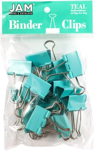 Vista 40 de Broches aprietapapeles JAM Paper®, Blanco