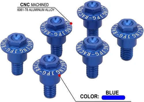 Vista 2 de AnXin Tornillos de protección de horquilla de motocicleta, tornillos CNC para YZ65 18-21 YZ85 19-21 YZ125 YZ250 YZ250F YZ450F 18-21 YZ125X 17-21