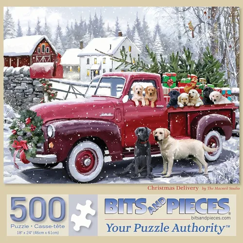 Vista 10 de Bits and Pieces Rompecabezas para adultos 50 piezas - Entrega de Navidad