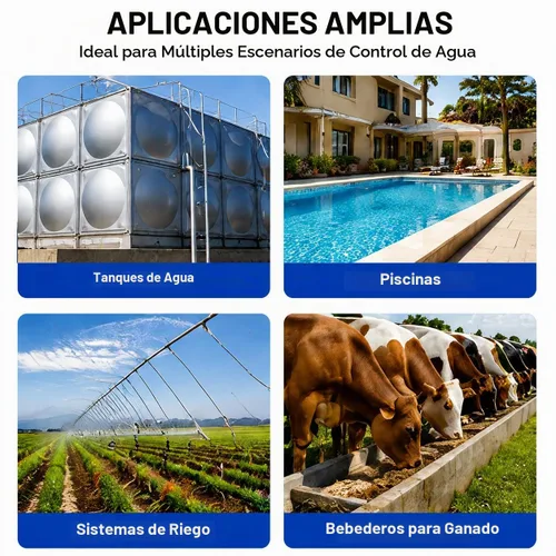 Vista 9 de Válvula de flotador solenoide de latón AC110V, control automático