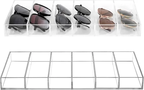Vista 10 de MyGift Acrylic Sunglass Organizer,Glasses Holder,Sunglass Holder,Eyeglass Case Storage,Display Tray Drawer,Eyewear, Jewelry, Makeup
