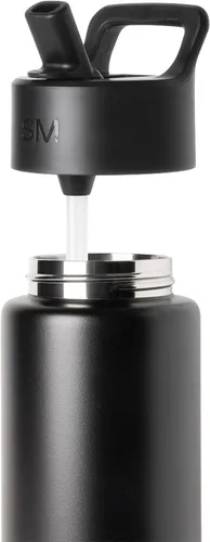 Vista 61 de Simple Modern DC Comics Batman - Botella de agua para niños con tapa con pajilla, vaso aislado de acero inoxidable de 14 onzas para niños, vaso a
