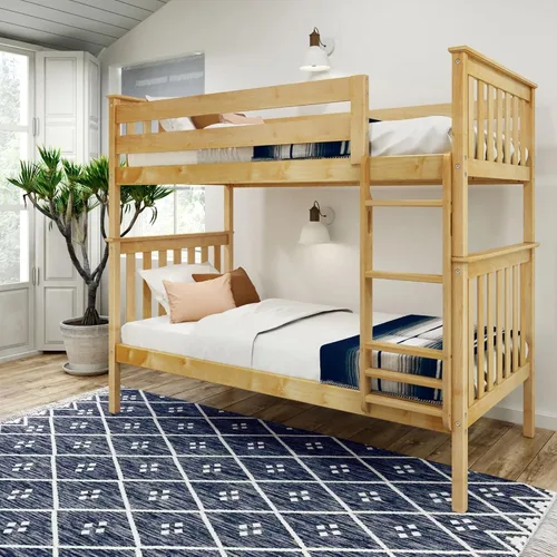 Vista 20 de Plank+Beam Litera clásica de tamaño individual sobre tamaño matrimonial Azul
