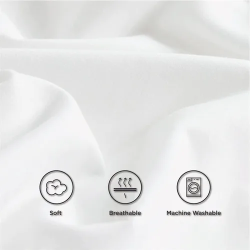 Vista 7 de Funda protectora de edredón, impermeable, transpirable, lavable y reutilizable, funda de edredón para incontinencia con solapa de cremallera
