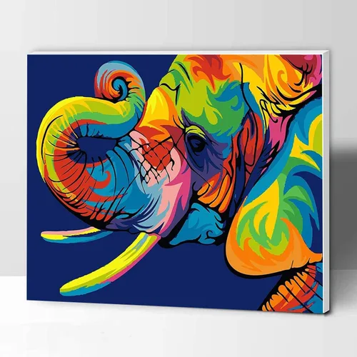 Vista 6 de Komking Pintura por números para adultos, niños principiantes, kits de pintura por números sobre lienzo, kits de pintura para manualidades, regalo