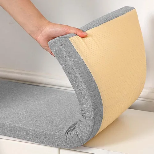 Vista 2 de Cojín de banco suave, cojín de asiento de silla largo de tamaño personalizado, cojín de asiento de muebles de interior personalizado, cojín