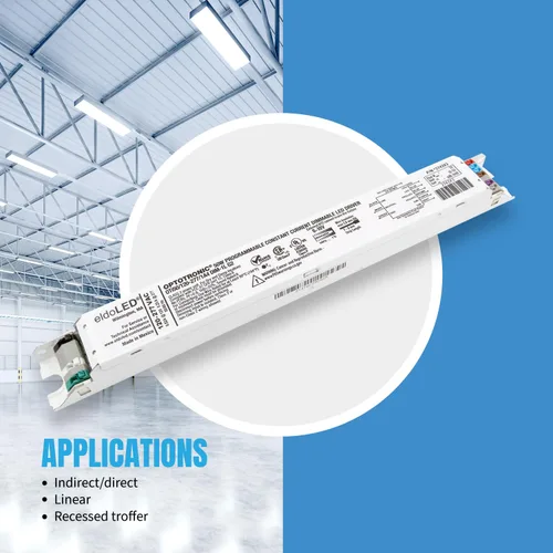 Vista 8 de Paquete de 5 – eldoLED *2743X3 OPTOTRONIC 50W Corriente constante 0-10V controlador LED regulable, lineal programable OTi50/120-277/1A4 DIM-1L G2
