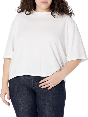 Vista 5 de The Drop Camiseta corta de manga corta con cuello redondo Sydney para mujer