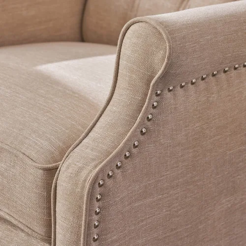 Vista 5 de Sillón reclinable, de la marca Elizabeth Tufted, Tela, Light Beige