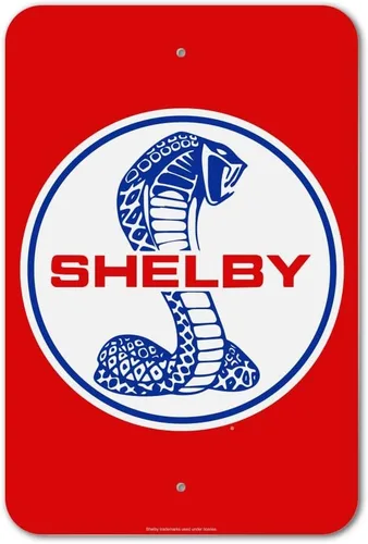Vista 10 de GRAPHICS & MORE Shelby Cobra - Letrero patriótico para oficina y negocios en casa