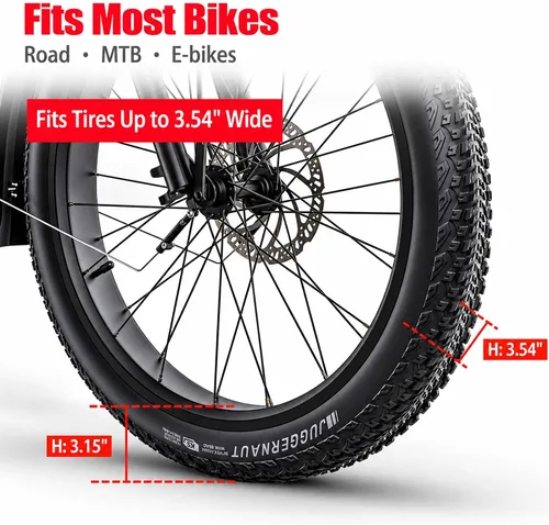 Vista 5 de Soporte de pared para bicicleta, paquete de 2 estantes verticales