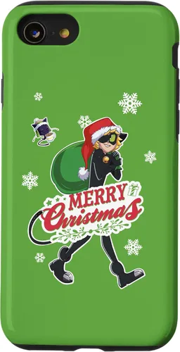 Vista 8 de Funda para iPhone 12 mini Miraculous Ladybug Merry Christmas from Cat Noir