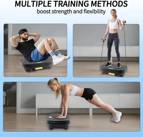 Vista 13 de Homesy Vibration Plate Exercise Machine, Vibrating Plate for Lymphatic Drainage, Full Body Shake Platform Board for Home Fitness and Fat Burning