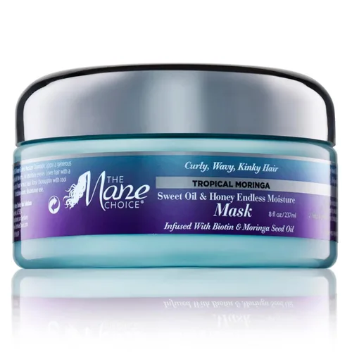 Vista 6 de The Mane Choice Tropical Moringa Sweet Oil & Honey Endless Moisture - Acondicionador para enjuagar o sin enjuague, desenreda, suaviza y nutre