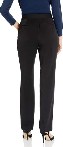 Vista 2 de Rafaella Women's Curvy Gabardine Slim Leg Stretch Dress Pant, 32-inch Inseam, Pull-on, with Pockets (Size 4-16)