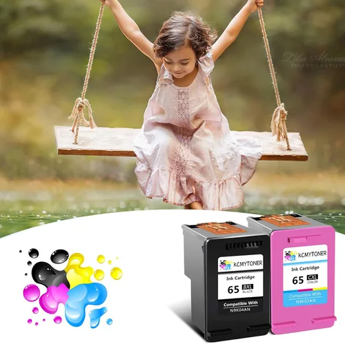 Vista 7 de Cartucho de tinta remanufacturado 65 XL 65XL N9K04AN N9K03AN compatible con HP Envy 5052 5055 5058 Deskjet 2624 2652 2655 3720 3730 3752 3755