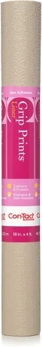 Vista 11 de Con-Tact Brand Grip Prints - Forro antideslizante duradero y no adhesivo para estantes y cajones, 18 x 4 pies, granito beige