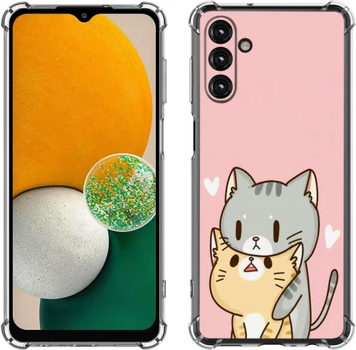 Vista 28 de Samsung Galaxy A14 5G - Funda para teléfono celular, diseño de flores de mariposa azul, a prueba de golpes, TPU con bordes elevados, compatible