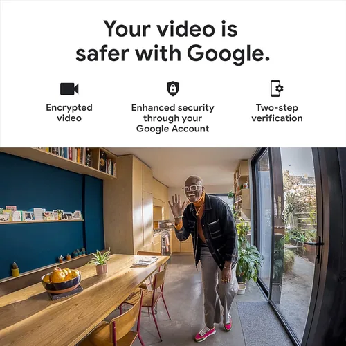 Vista 6 de Google Cámara de seguridad Nest para interiores 1080p (cableada) - 2ª generación - Embalaje no minorista - Niebla